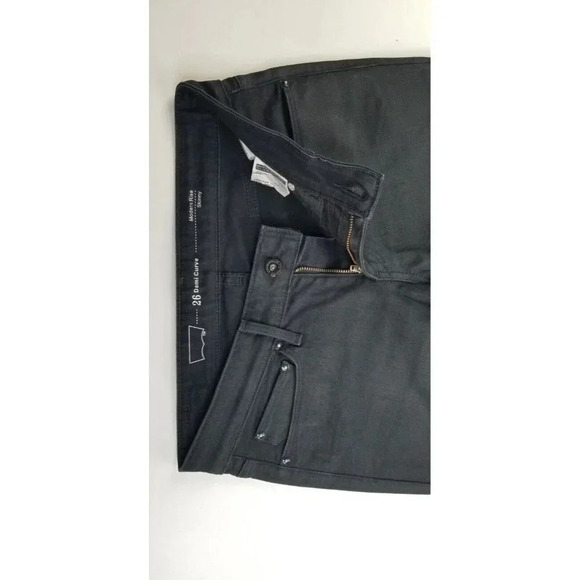 Levi's Size 26X30 Women's Demi Curve Modern Rise Skinny Black Denim Jeans - Picture 8 of 14